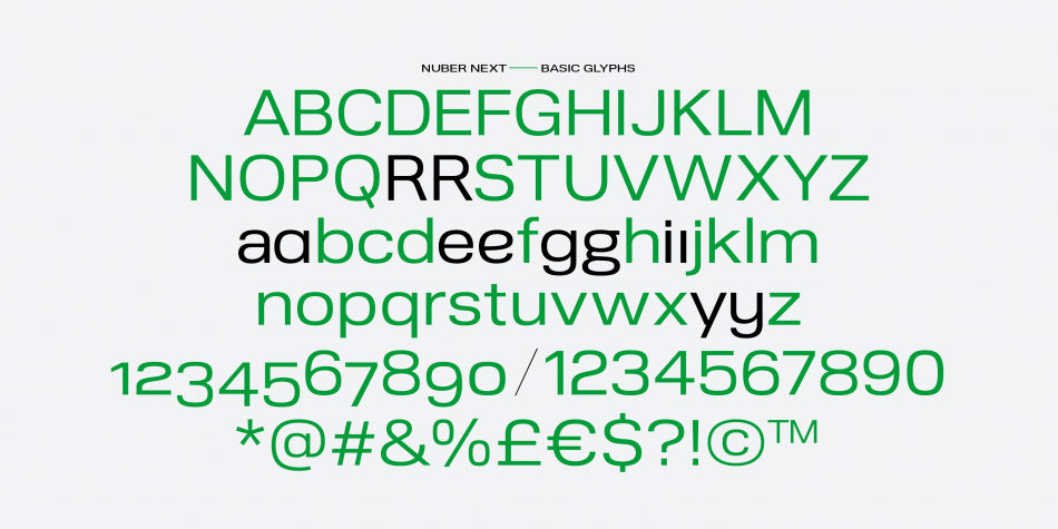 Nuber Next Font Family插图4