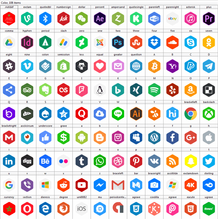 Social Color Pro font插图1