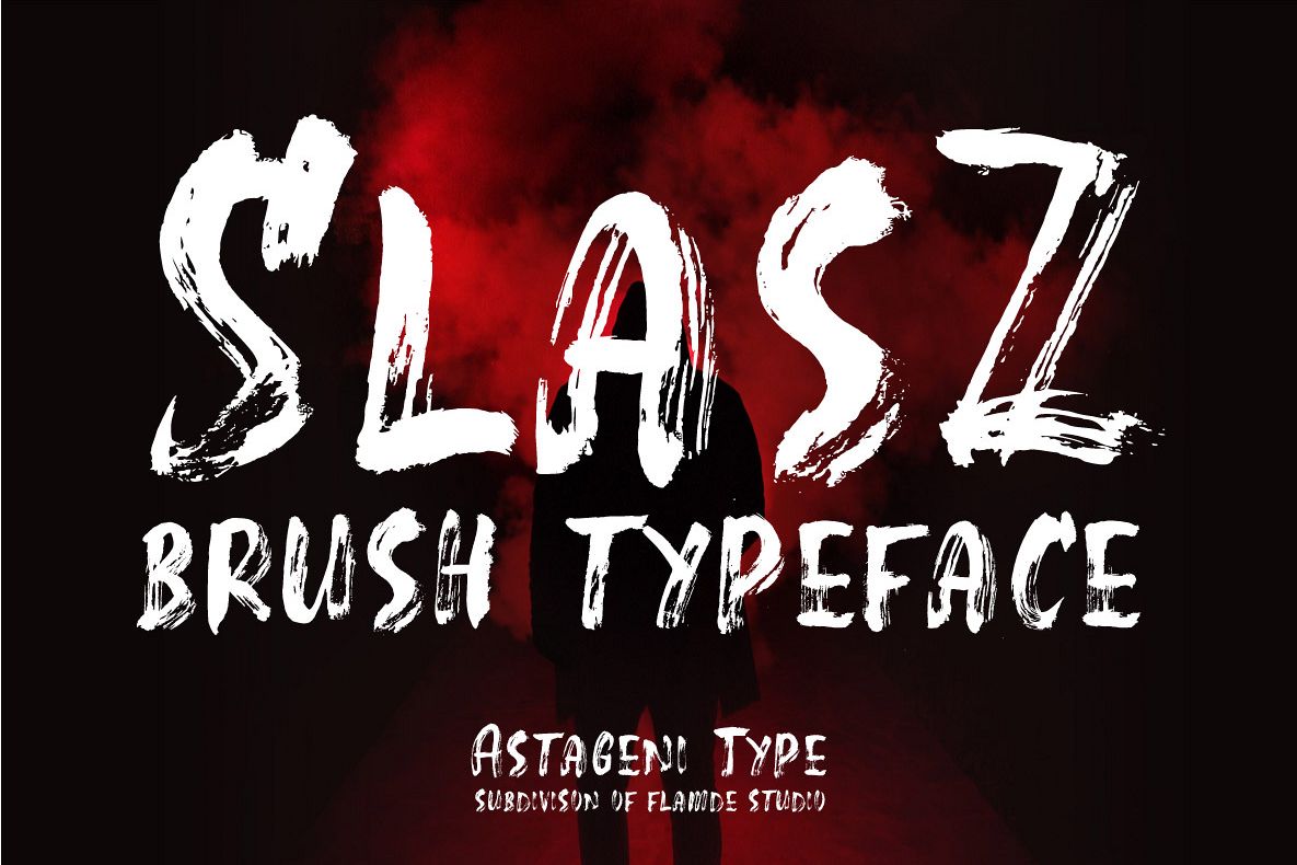 SlasZ BrushLogo Font插图