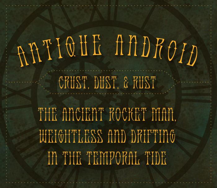 Antique Android font插图1 Antique Android font插图1