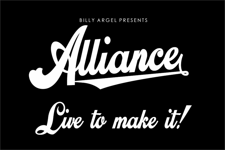 Alliance Personal Use font插图