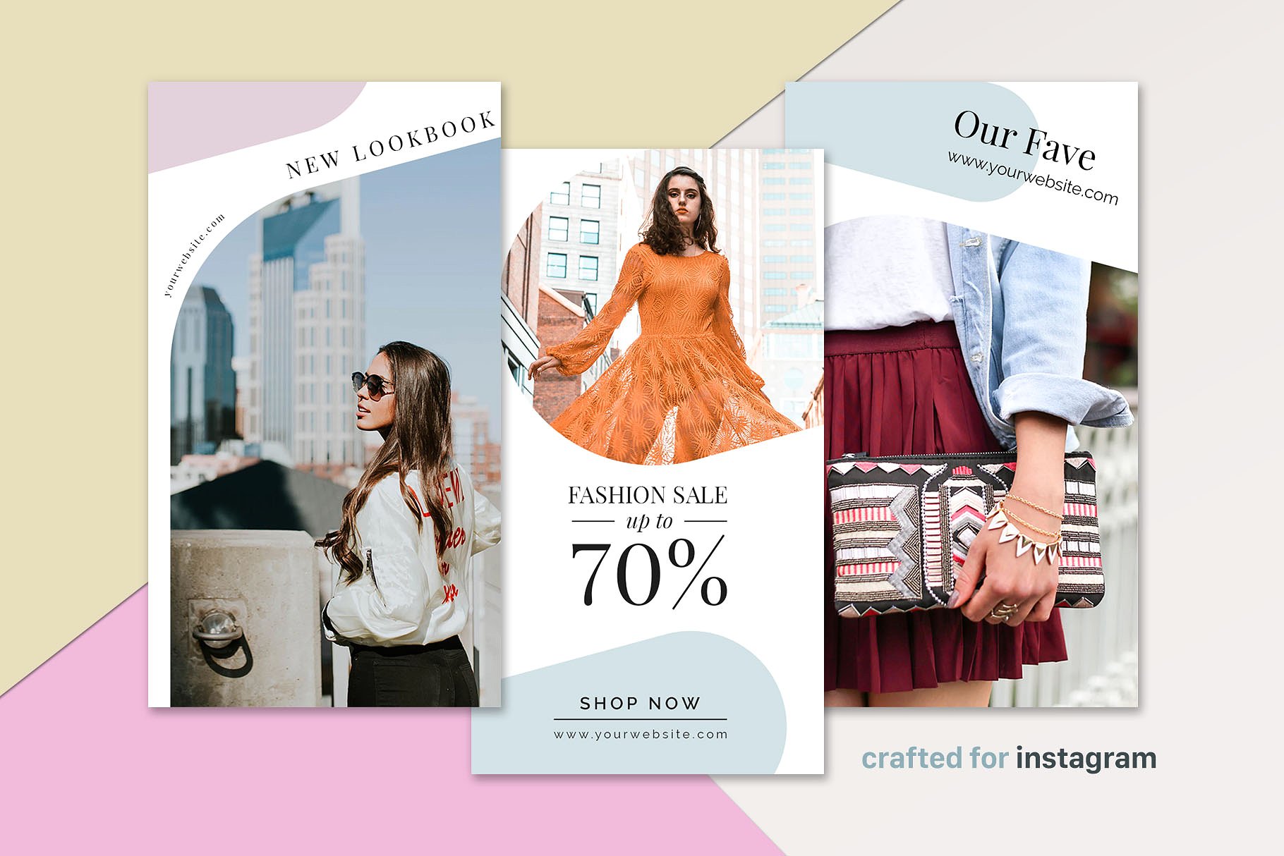 20个时尚极简的Instagram促销PSD模板素材库精选下载[psd]插图(1)