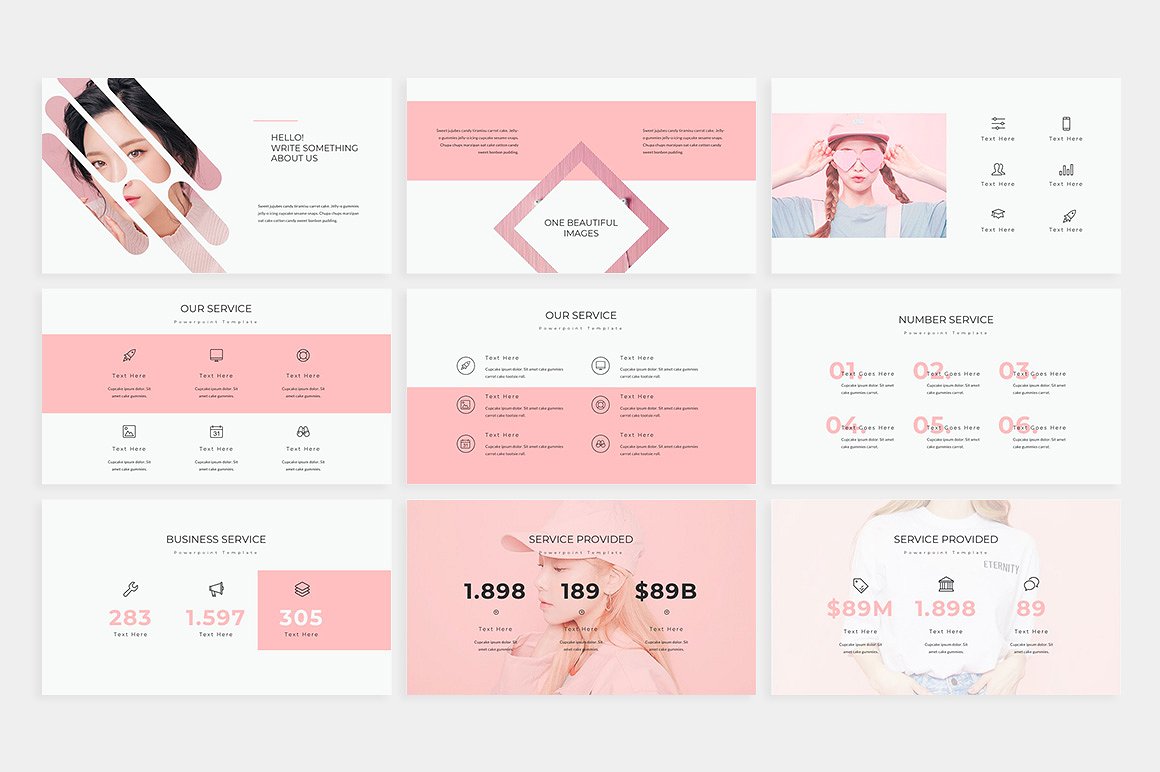 专业极简的PPT模板下载 AICHI Powerpoint Template [pptx]插图(2)