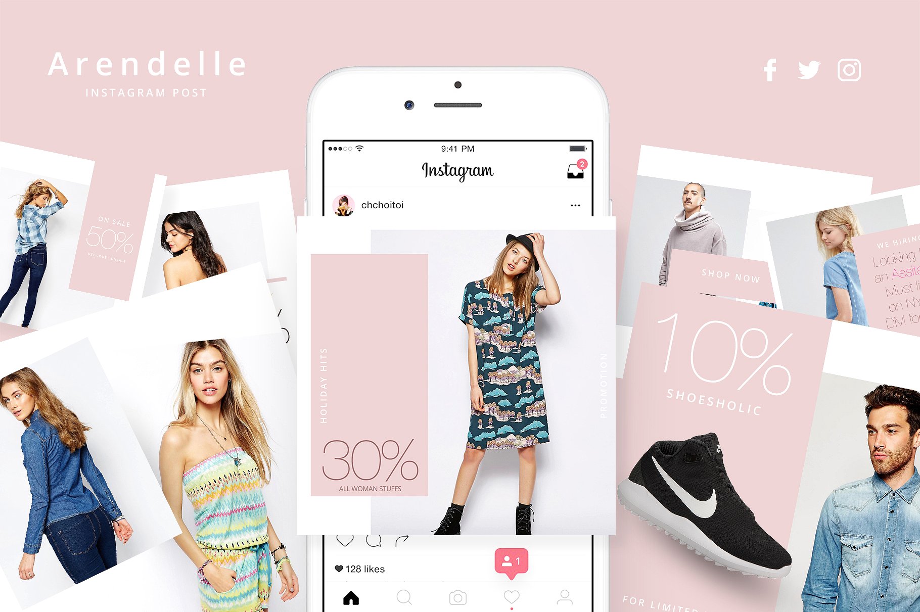 时尚高端的Instagram 社交媒体模板素材库精选合辑下载 Royal Instagram Bundle [psd]插图(14)