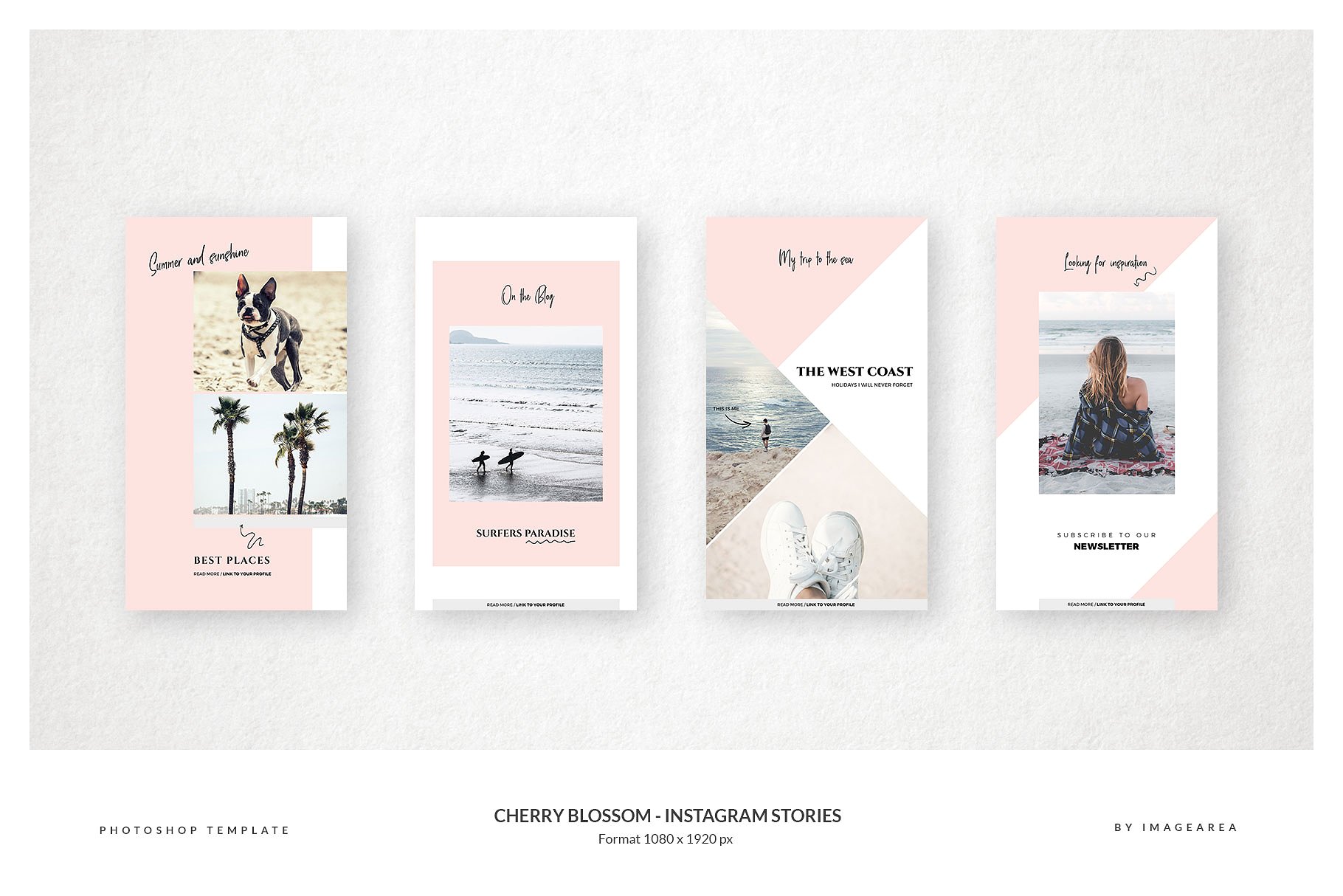 20个Instagram樱花主题故事贴图模板素材库精选 20 Instagram Stories Cherry Blossom插图(4)