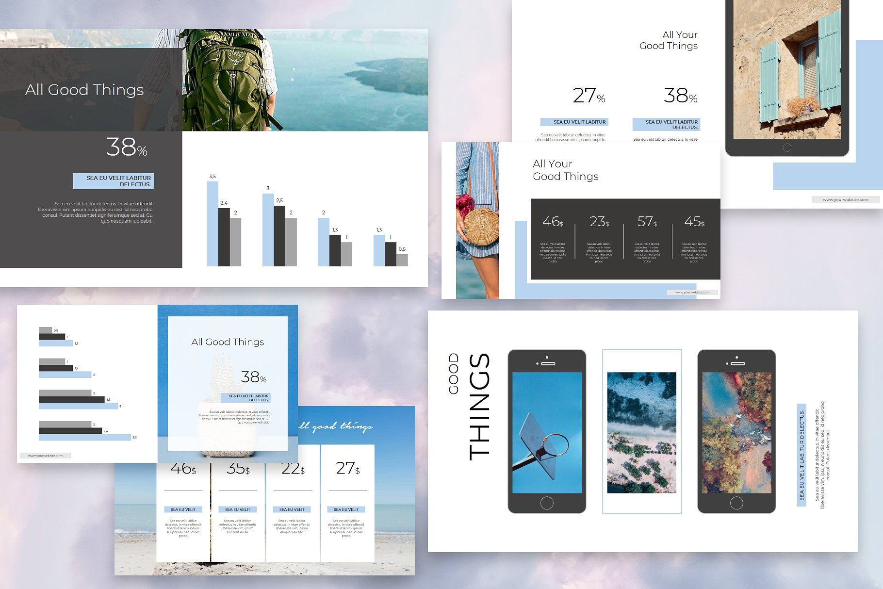 时尚多用途的PPT模板下载 HIYRU Powerpoint Template [pptx]插图(9)