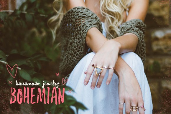 Sanderling Textured Font插图4