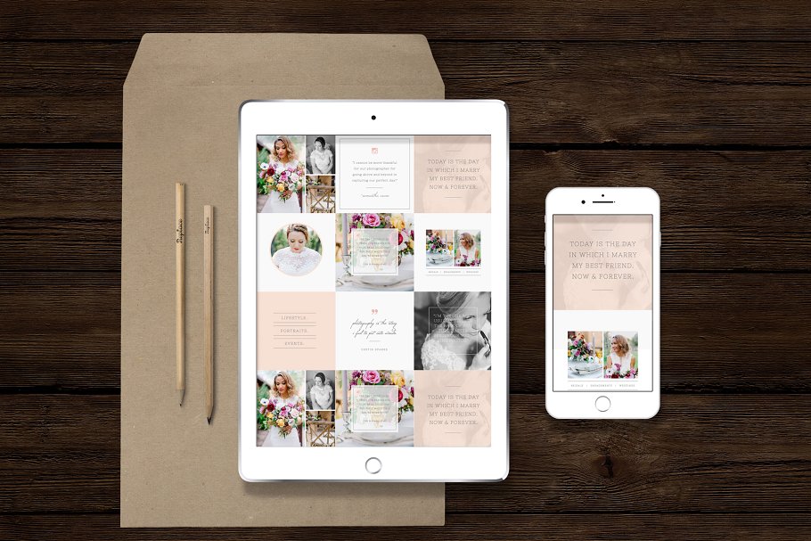 Ins社交媒体贴图素材包 Social Media Templates for Instagram插图(1)
