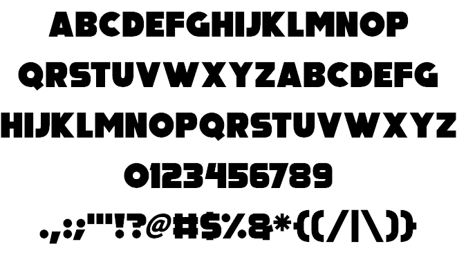 Big Black Bear font插图1 Big Black Bear font插图1