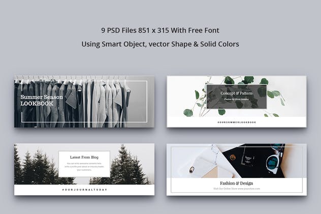 简约排版Facebook脸书网封面Banner设计模板素材库精选Vol.7 Facebook Cover Vol. 7插图(1)