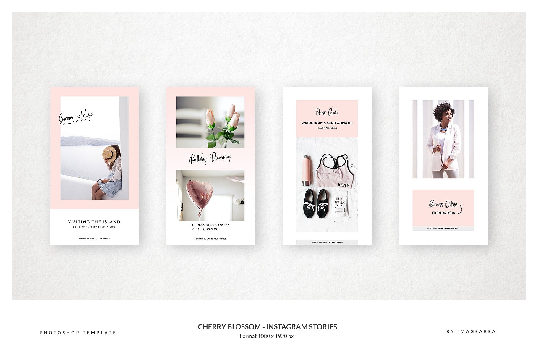 20个Instagram樱花主题故事贴图模板素材库精选 20 Instagram Stories Cherry Blossom插图(2)