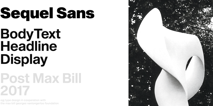 Sequel Sans Font Family插图