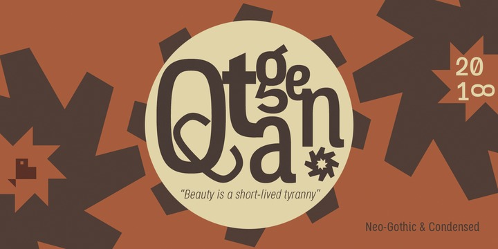 Octagen Condensed Font Family插图4