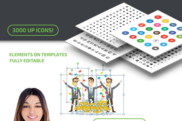 100,000+页面项目推介企业介绍PPT幻灯片模板合集v2 Powerpoint Presentation Template Update V.2插图(3)