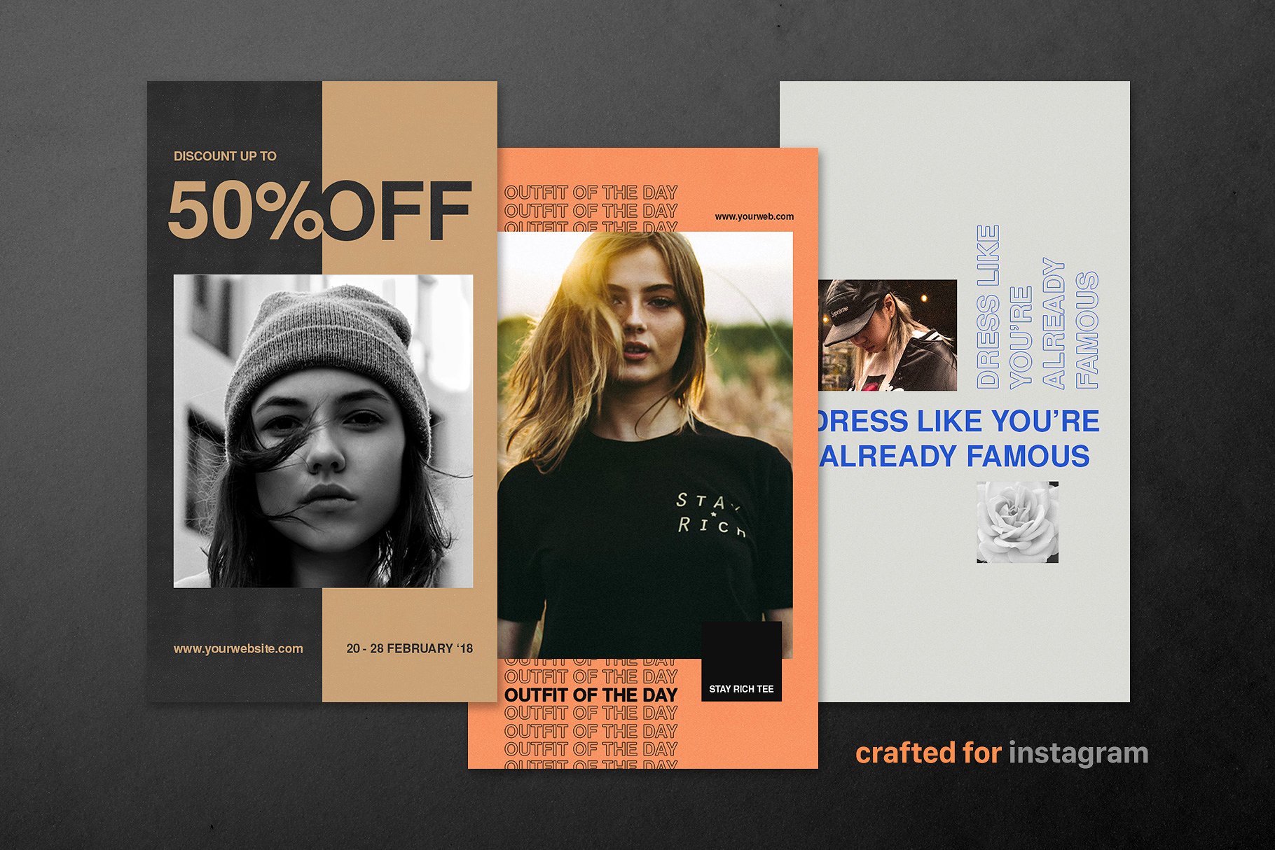 街头服饰Ins故事贴图模板素材库精选合集 Instagram Stories – Streetwear插图(4)