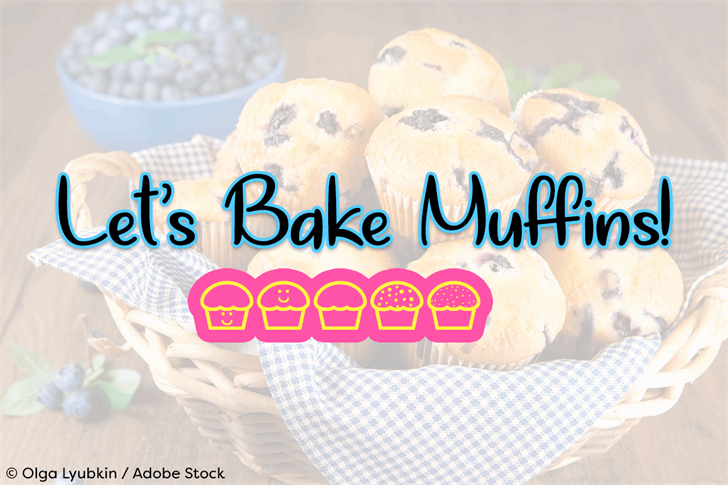 Lets Bake Muffins font插图 Lets Bake Muffins font插图