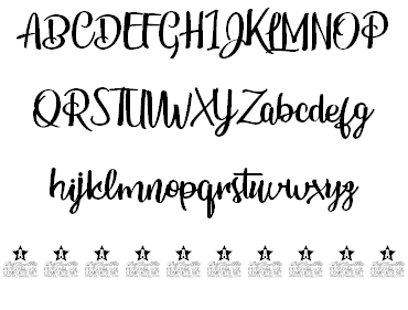 Bunch Blossoms Personal Use font插图2