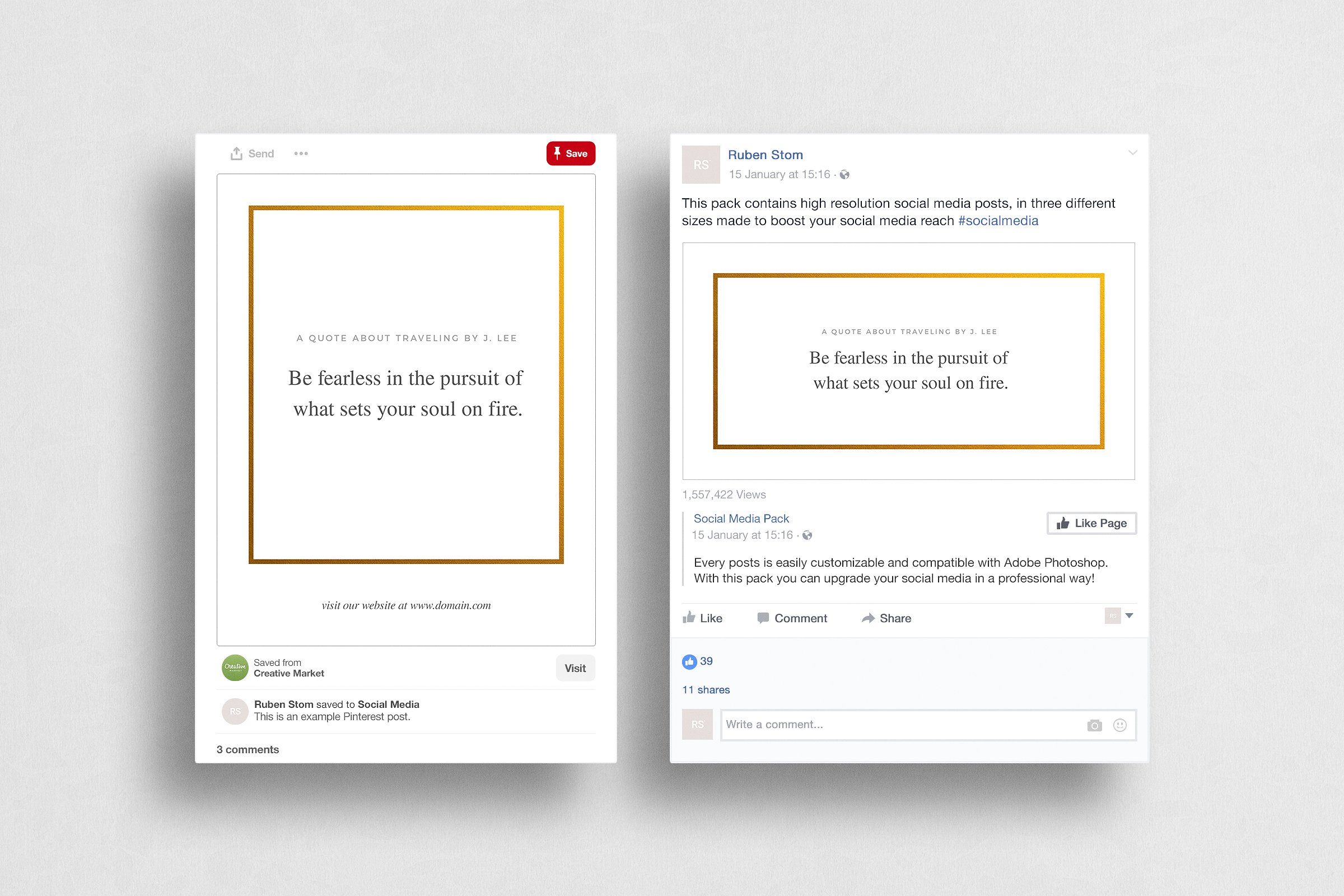 旅行主题社交媒体贴图模板素材库精选 Brazil Social Media Pack插图(6)