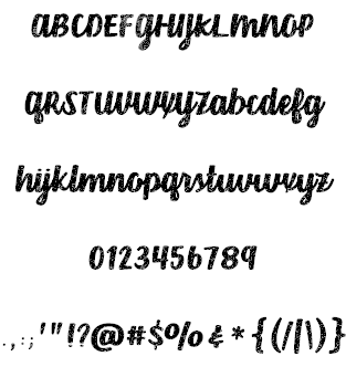 Dusty Velvet font插图1