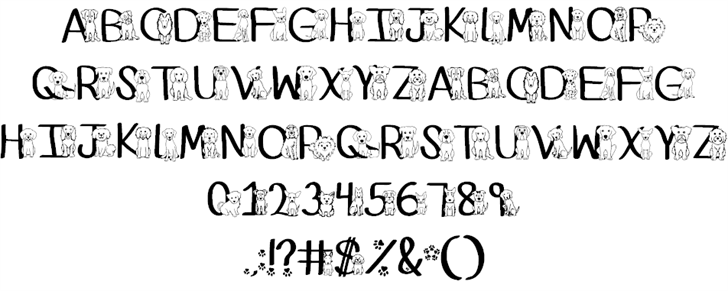 Ks Puppy Party font插图3