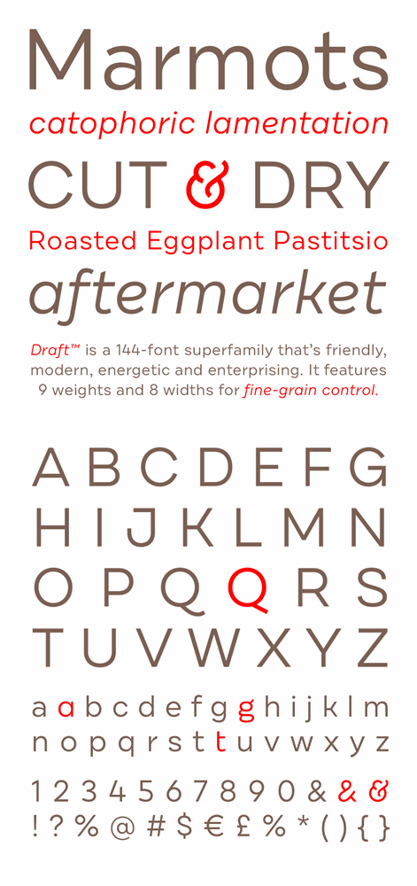 Draft B font插图