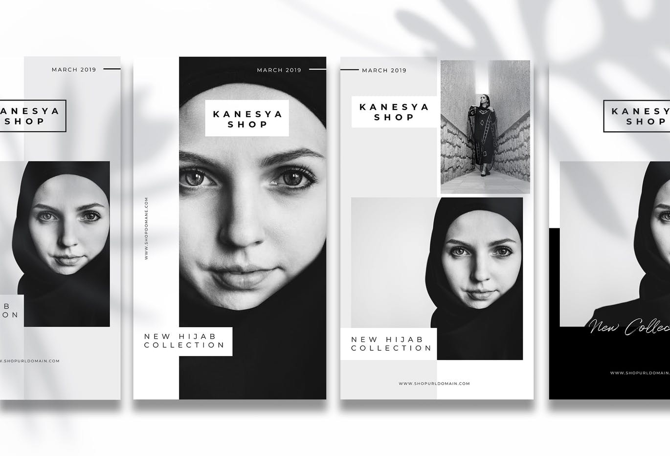 黑白简约风格Instagram社交品牌故事设计素材 Clean Instagram Story Template插图(2)