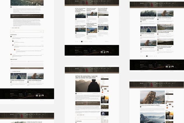 多用途创意产品展示/博客/在线商店网站模板素材库精选 Astero — Multipurpose Portfolio | Blog | Store PSD插图(13)