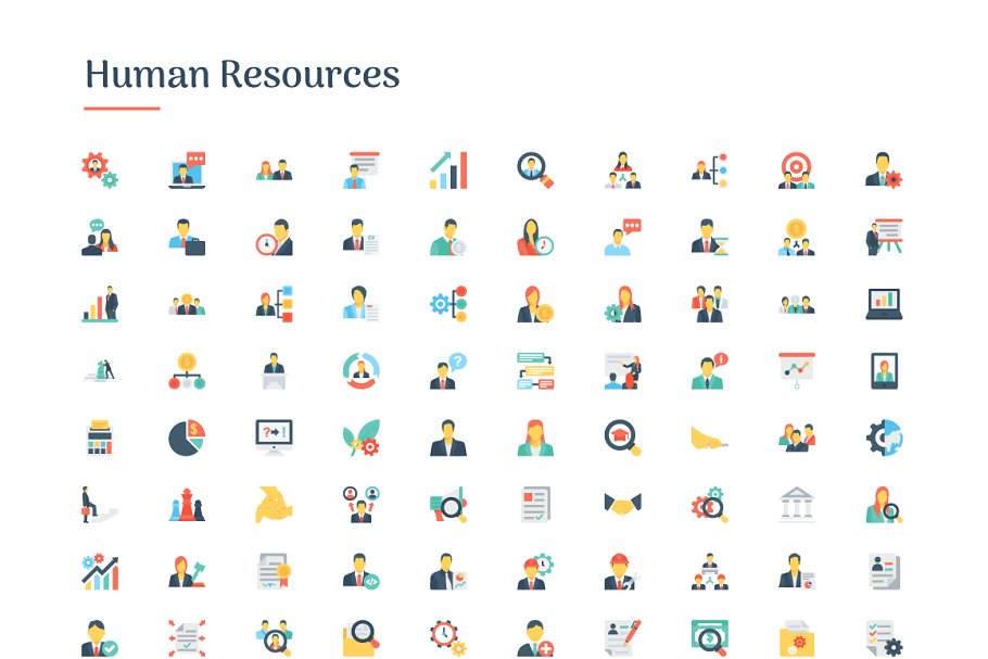 极力推荐：6150枚扁平图标 6150 Flat Icons Bundle插图(5)