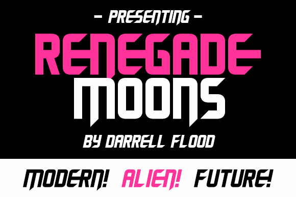Renegade Moons font插图 Renegade Moons font插图
