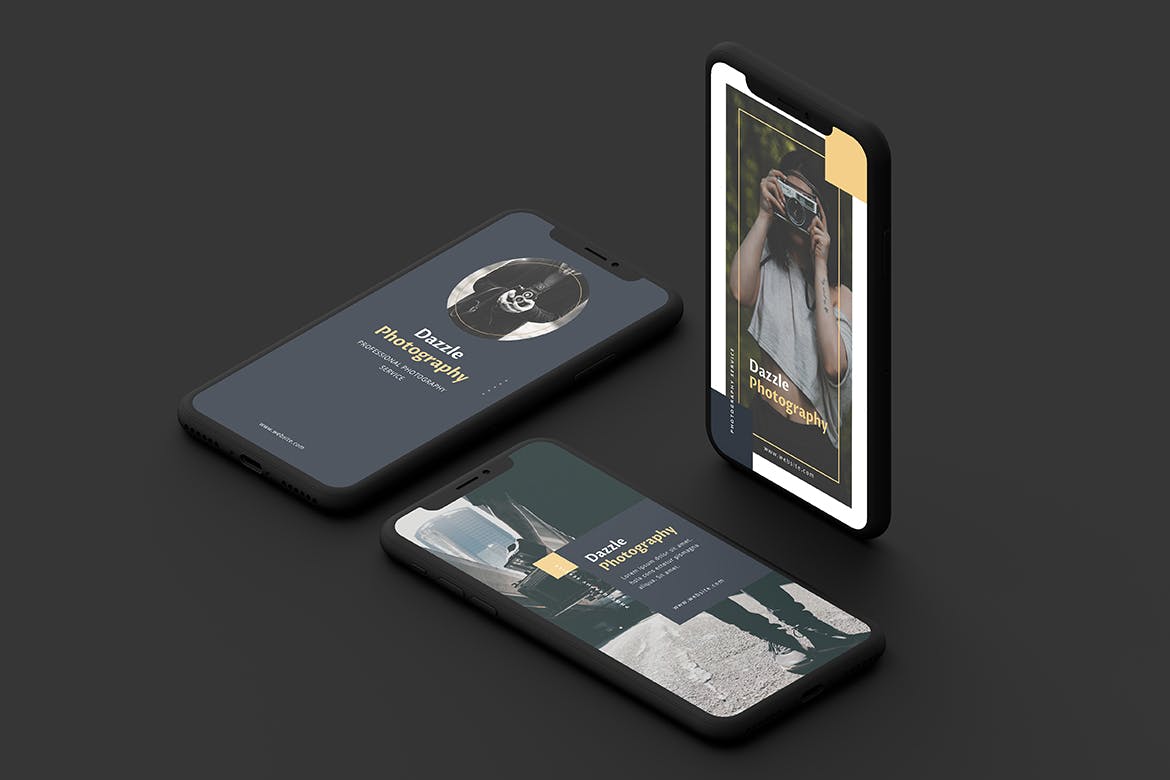 摄影品牌推广Instagram品牌故事设计素材 Dazzle Photography Instagram Story插图(3)