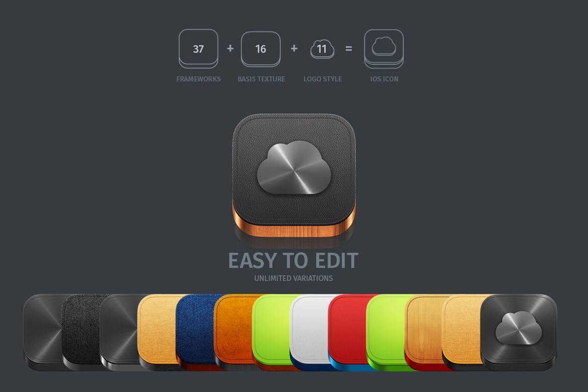 3D/2D＆扁平设计风格APP素材库精选图标生成器v3 App Icons Generator vol. 3插图(1)