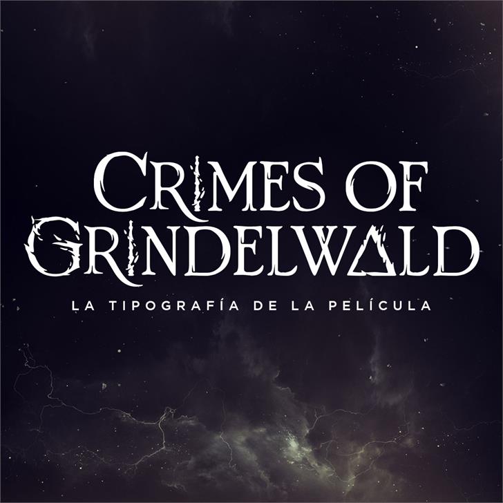 Crimes of Grindelwald font插图 Crimes of Grindelwald font插图