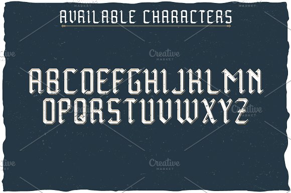 Midieval Vintage Label Typeface插图1