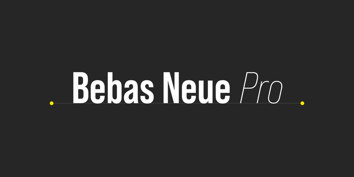 Bebas Neue Pro Font Family插图1