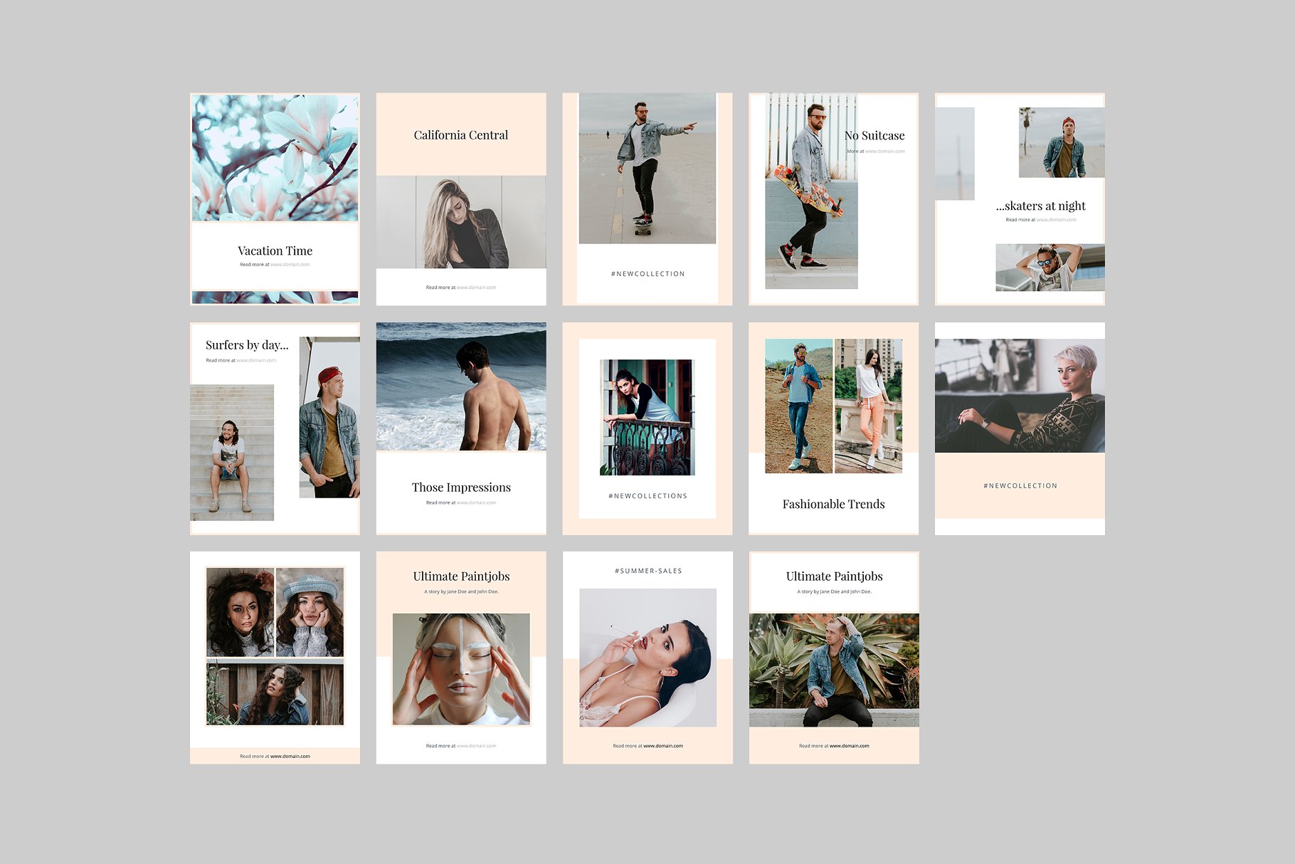 时尚摄影社交媒体模板素材库精选 California Social Media Templates插图(7)