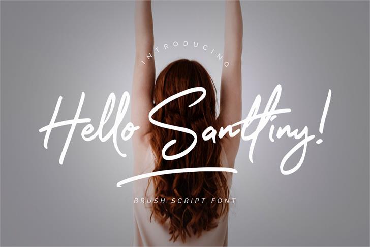 Hello Santtiny font插图 Hello Santtiny font插图