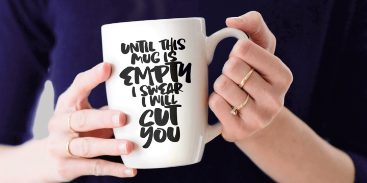 Chaotic Neutral Brush Font插图2