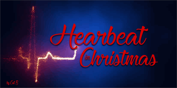 Heartbeat in Christmas font插图 Heartbeat in Christmas font插图