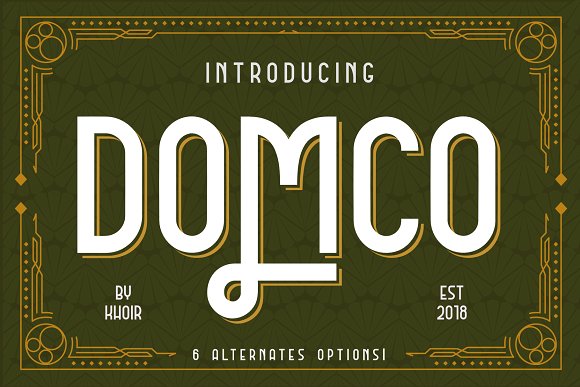 DOMCO Font插图