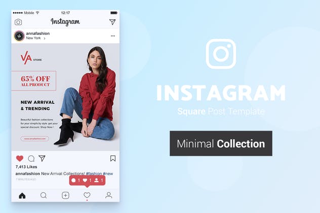 现代设计风格社交媒体新媒体文章版面设计模板素材库精选v1 Modern Social Media Kit Vol. 01插图(5)