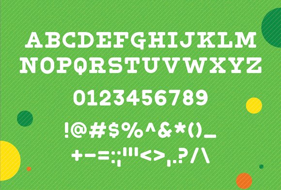 Blocky Slab – Font插图1