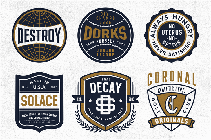 S&S GreyHood Seven font插图6 S&S GreyHood Seven font插图6