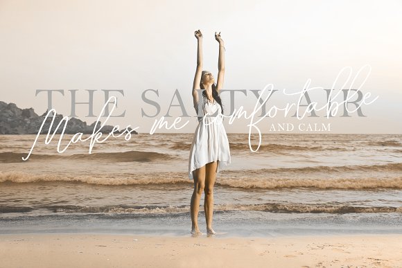 Throug Brush Font插图3