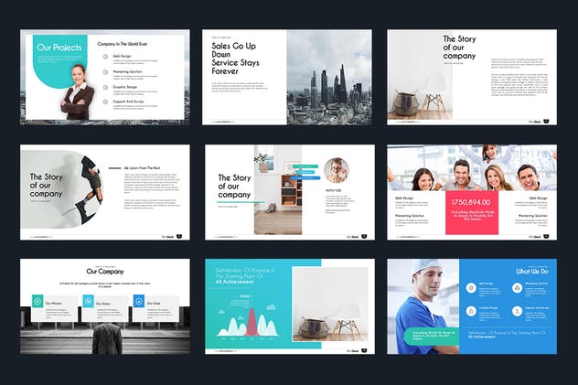 企业商业组织介绍PPT演示模板套装 Pitch Deck Powerpoint Presentation插图(3)