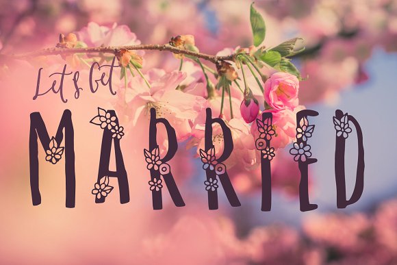 Melange A Flower Font for Spring插图2