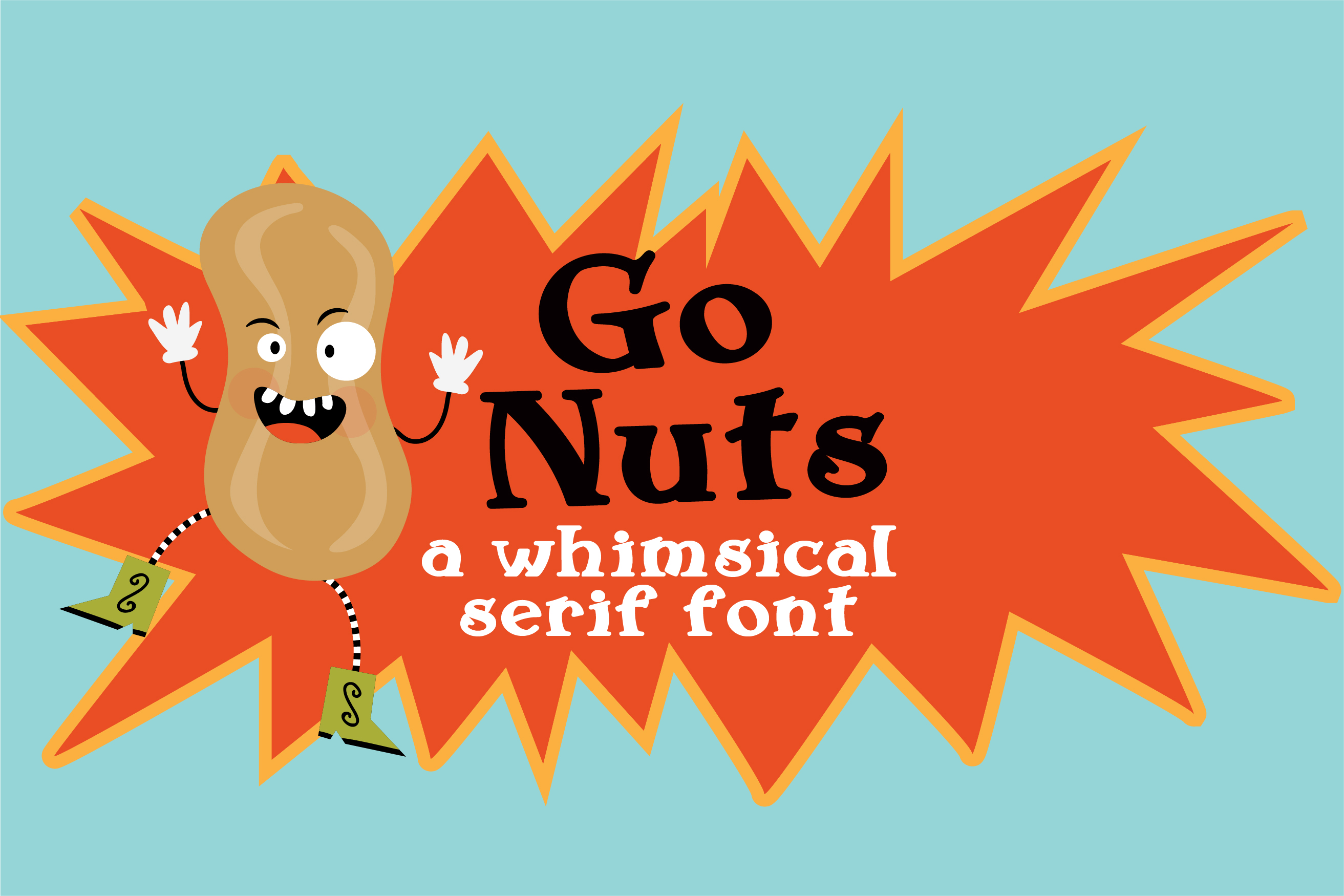 ZP Go Nuts Regular Font插图