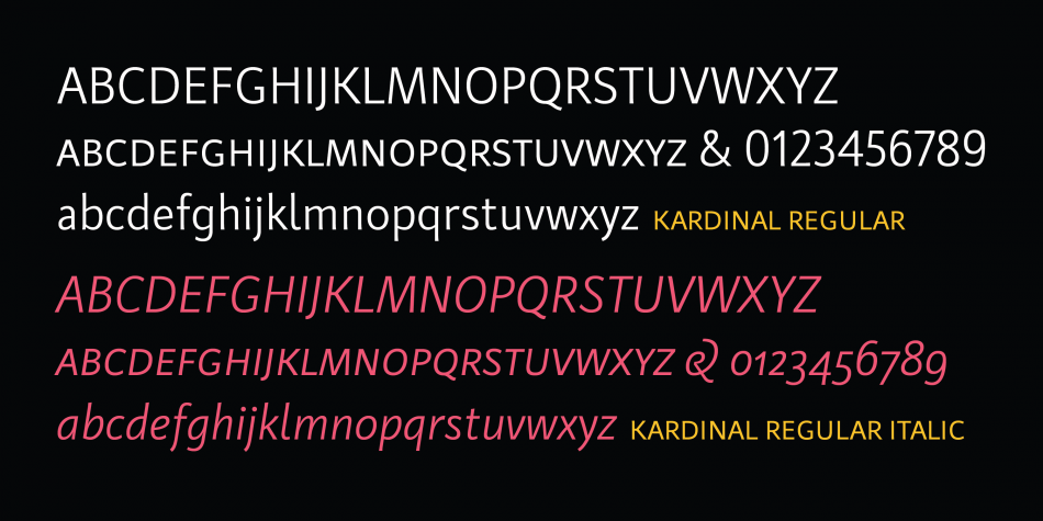 Kardinal Pro Font Family插图11