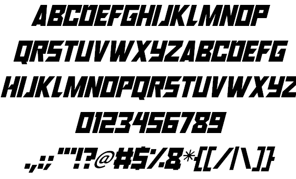 Robot Renegades font插图2 Robot Renegades font插图2