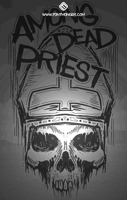 Among Dead Priest font插图 Among Dead Priest font插图