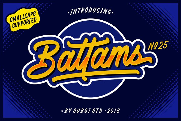 Battams No 25 Pro Font插图